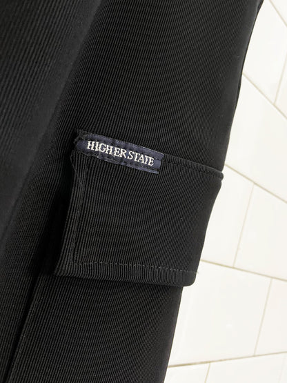 y2k higher state ribbed cargo midi skirt - good market thrift store