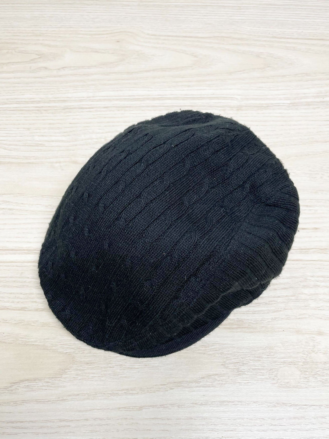 vintage refrigiwear cable knit flat cap | made in italy