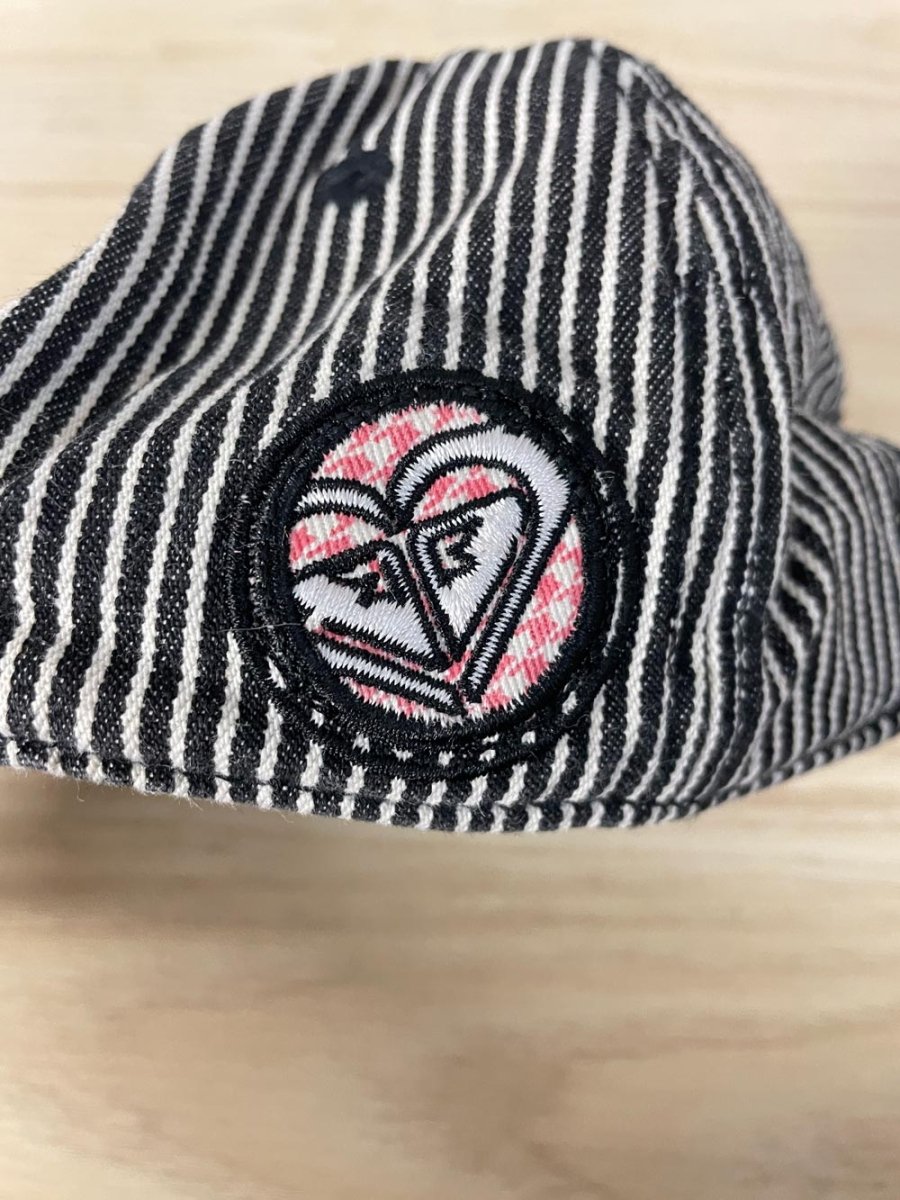 y2k roxy striped conductor hat - good market thrift store