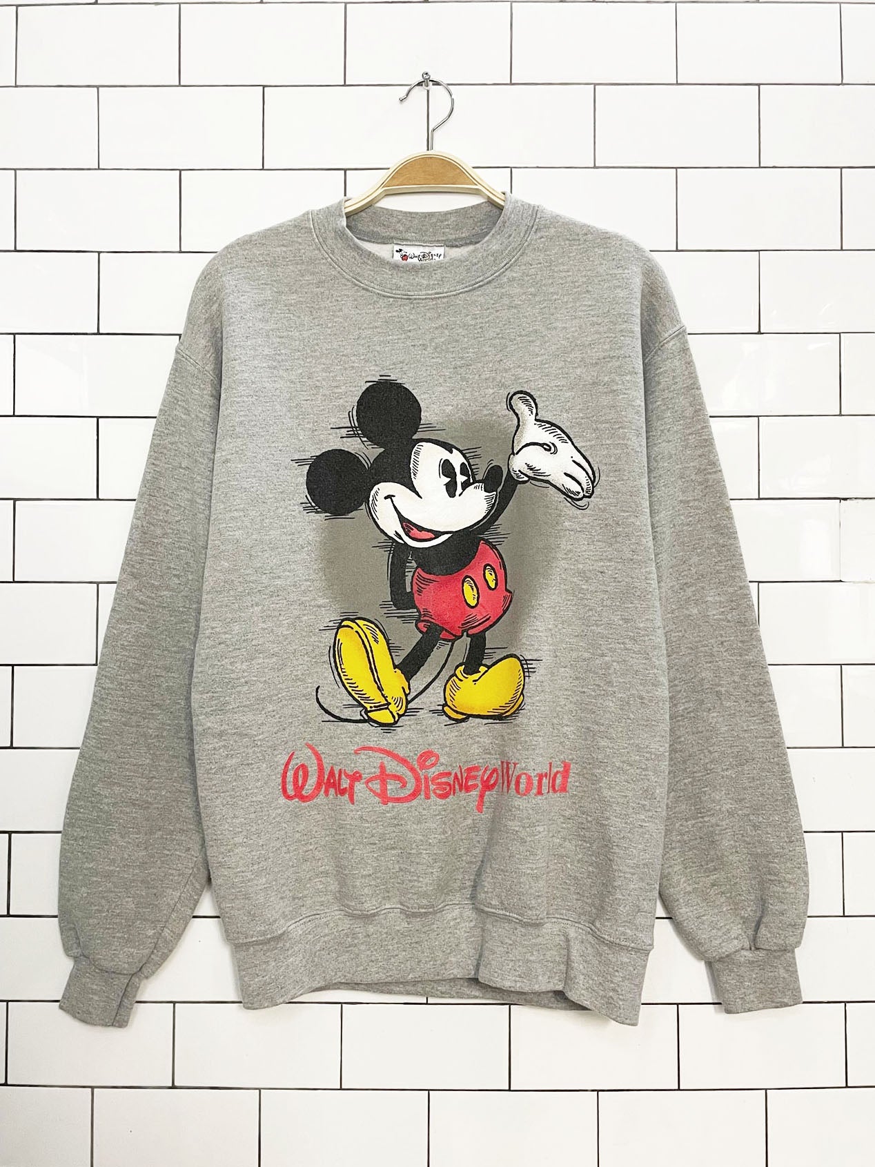 vintage 90s walt disney world mickey mouse sweatshirt  | made in usa