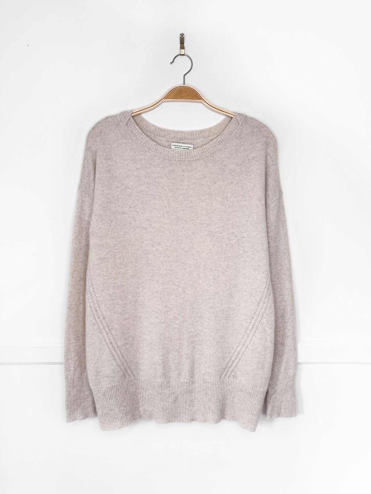 adrienne vittadini 100% cashmere knit sweater