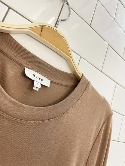 reiss ruched side long sleeve top - good market thrift store