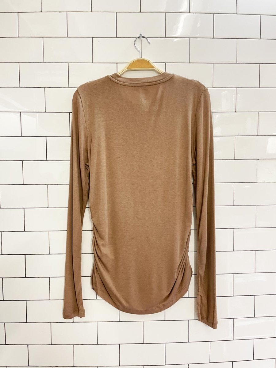 reiss ruched side long sleeve top - good market thrift store