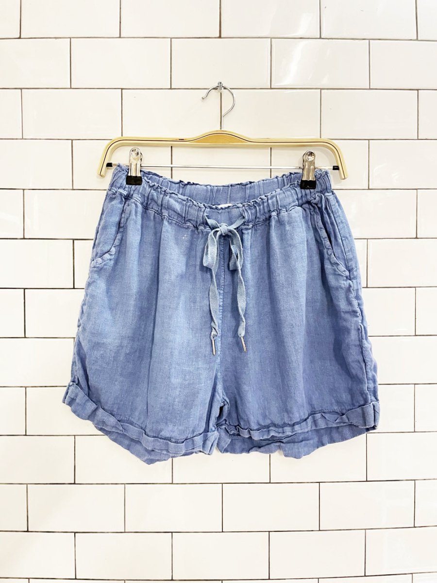 made in italy 100% linen shorts - good market thrift store