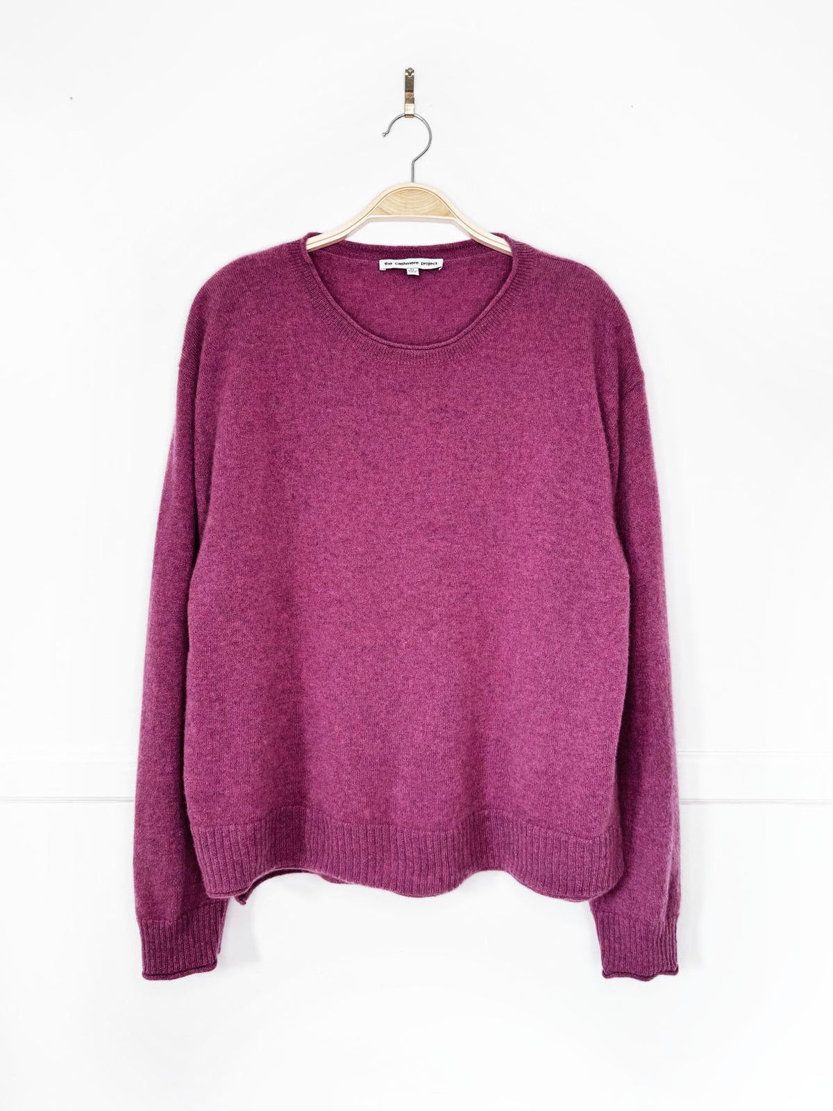 the cashmere project 100% cashmere knit boxy sweater