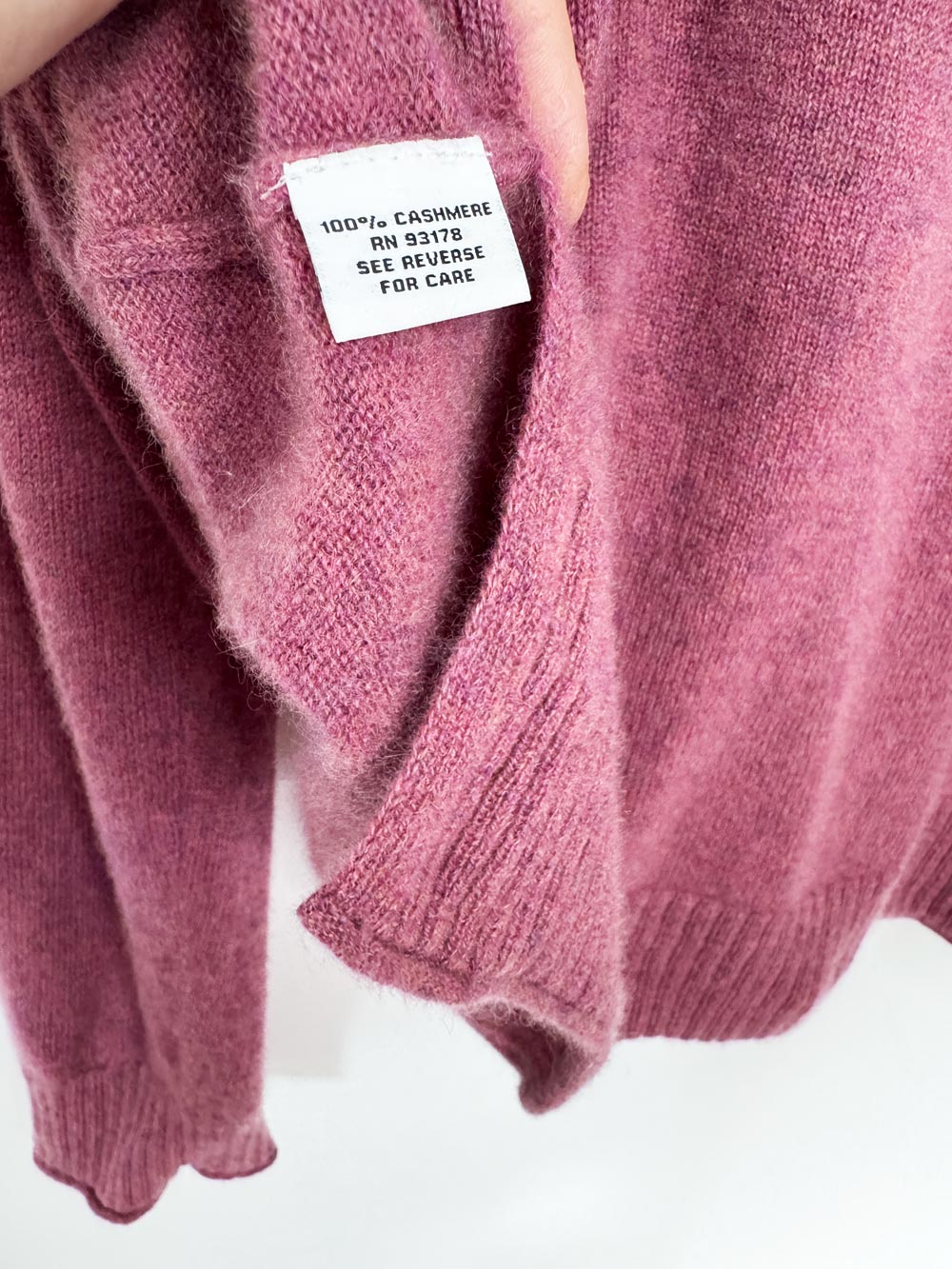 the cashmere project 100% cashmere knit boxy sweater