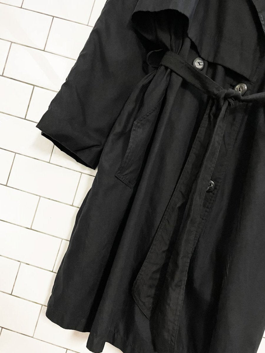 vintage 90s pizazz belted short trench coat - good market thrift store