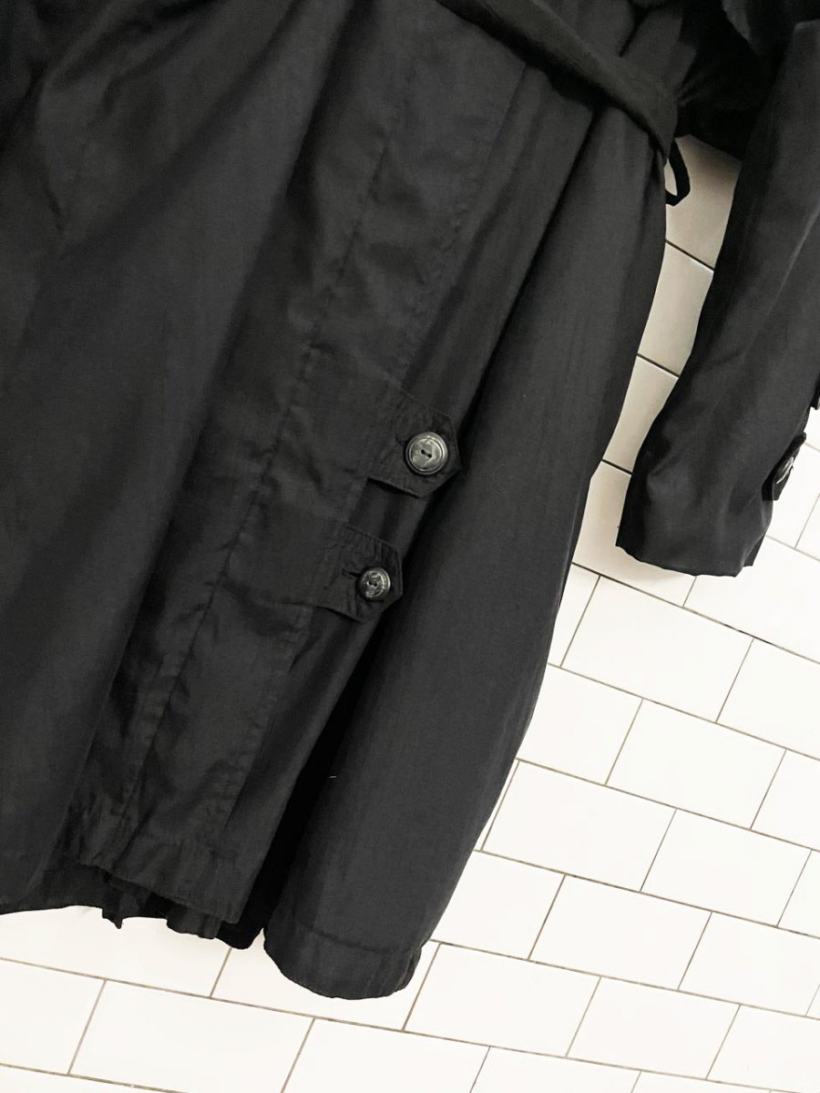 vintage 90s pizazz belted short trench coat - good market thrift store