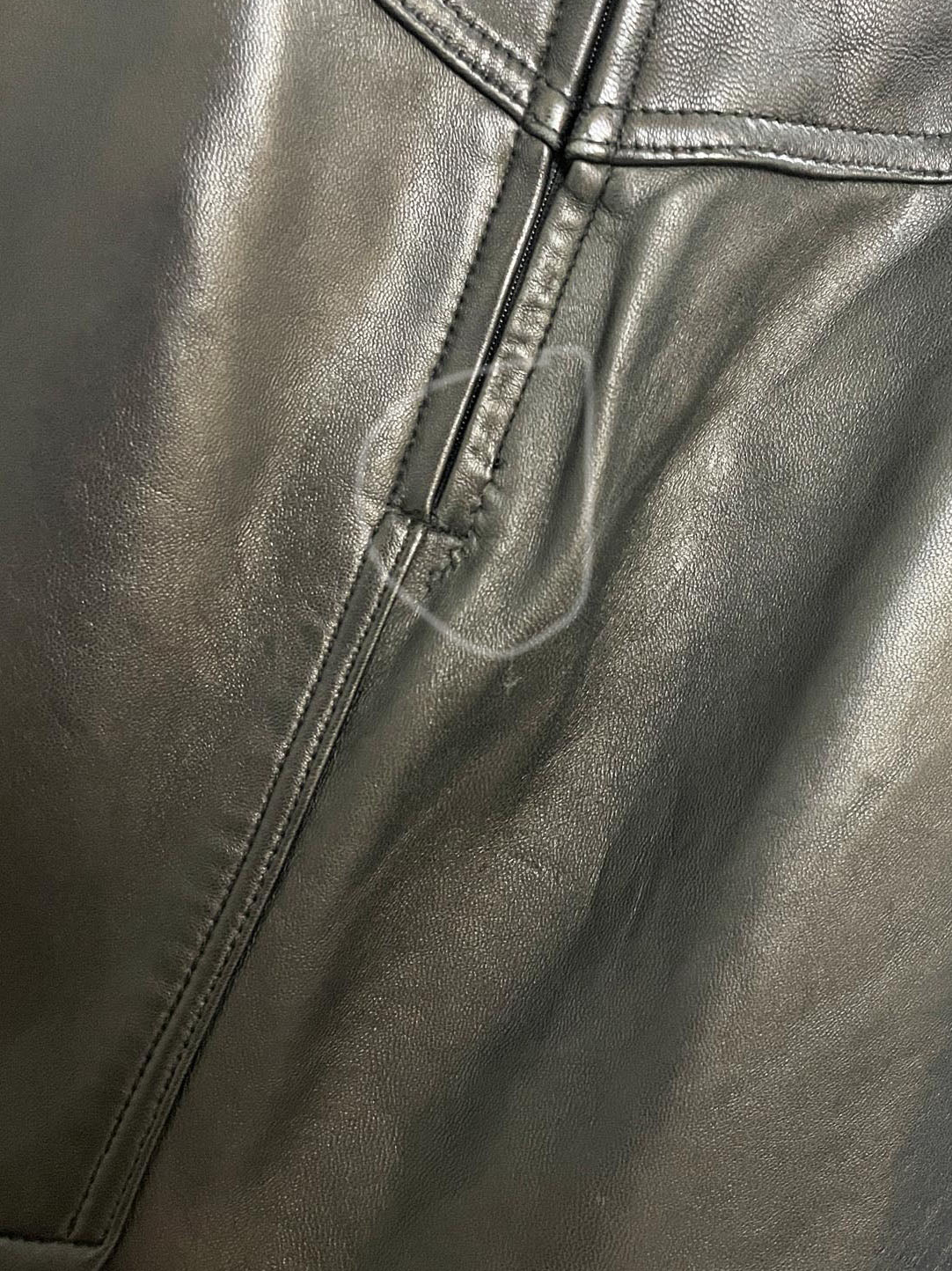 vintage the limited butter leather mini skirt | lambskin