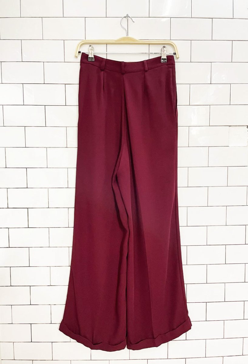 vintage 90s le chateau wide leg pleated trousers - good market thrift store