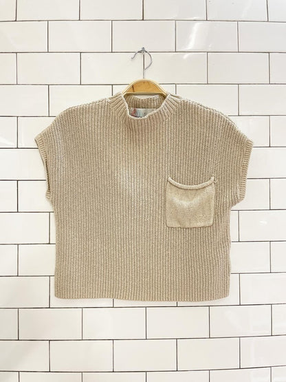 free people freya knit pocket sweater top - good market thrift store