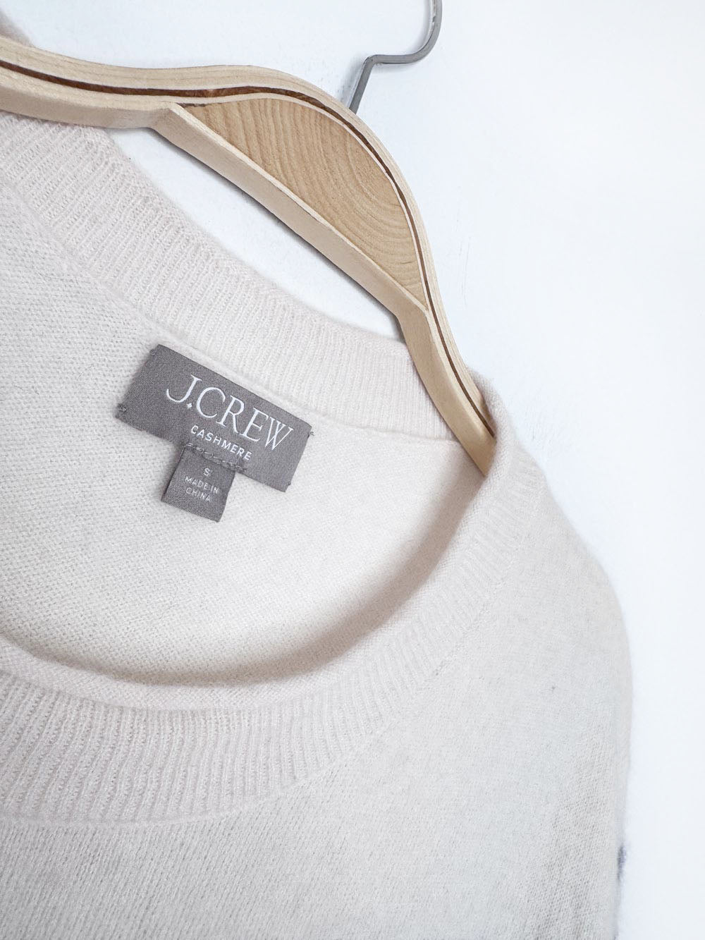 j crew 100% cashmere knit boxy crop stripe sweater top