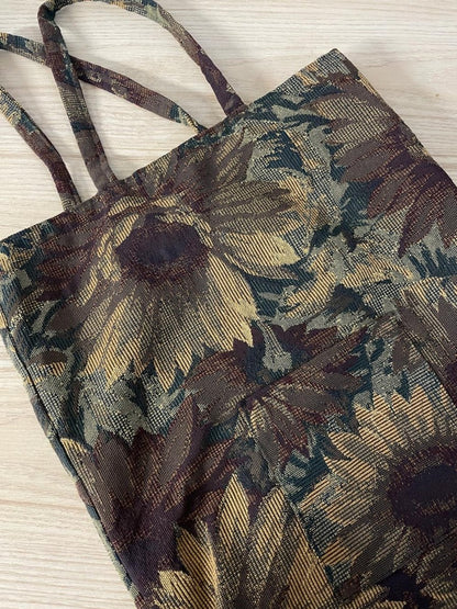 vintage 00s sunflower tapestry tote bag - good market thrift store