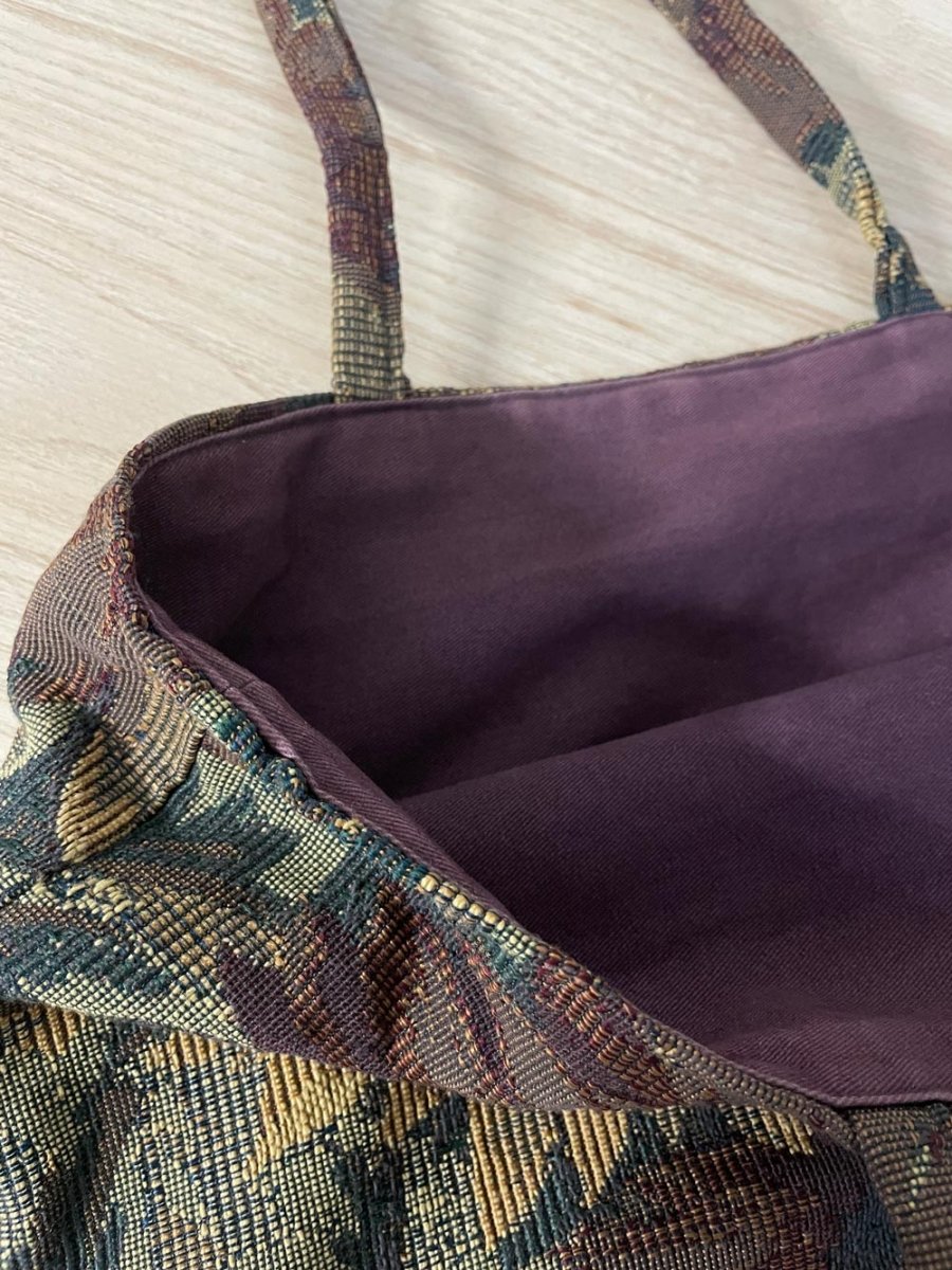 vintage 00s sunflower tapestry tote bag - good market thrift store