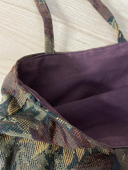 vintage 00s sunflower tapestry tote bag - good market thrift store