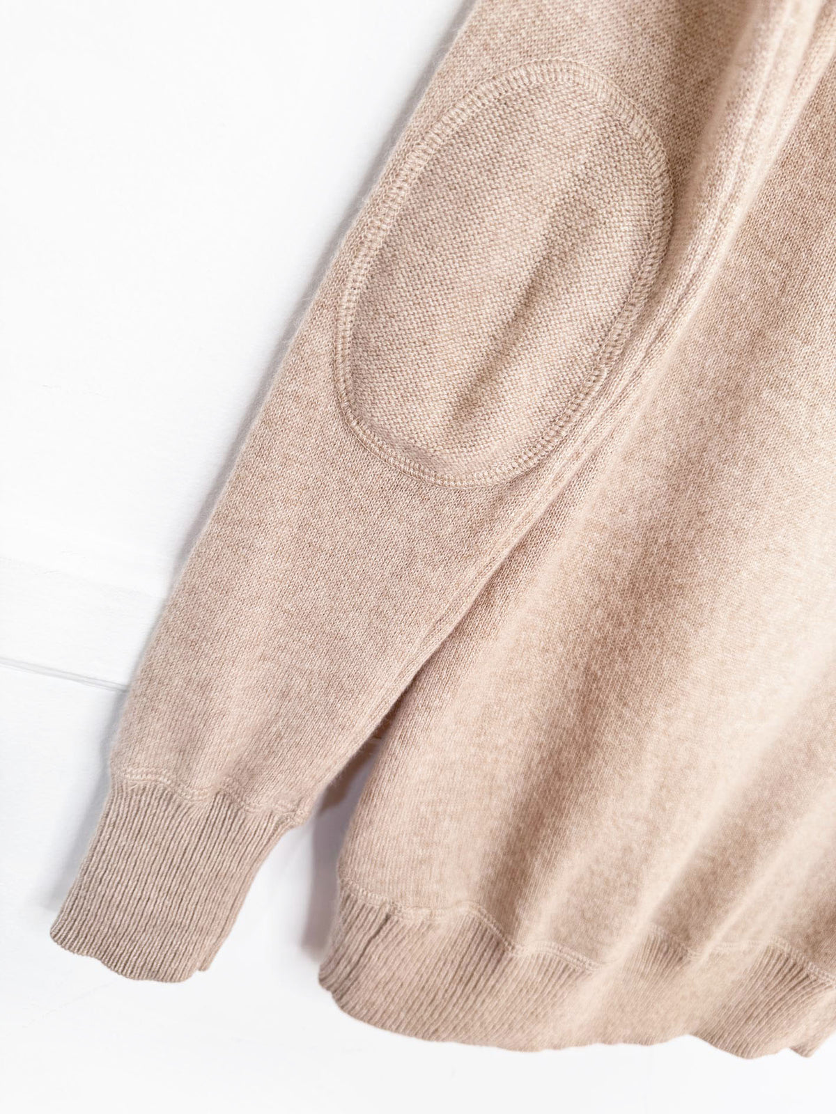 club monaco 100% italian cashmere knit elbow patch sweater