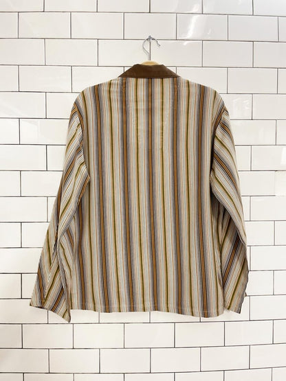 vintage 70s servus cotton stripe pj style shirt - good market thrift store