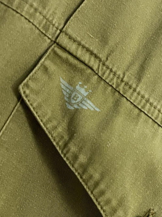 vintage alfredo bendini full button military-style utility shirt