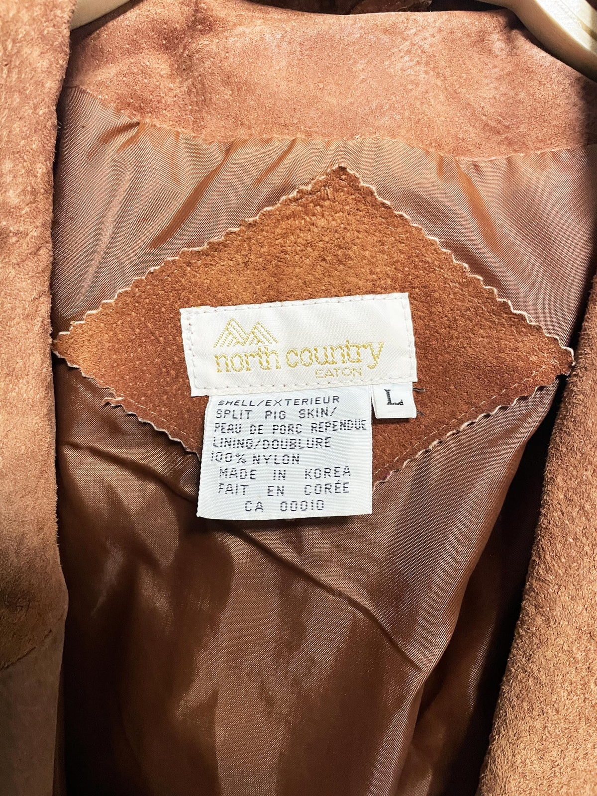 vintage 90s north county eaton suede western fringe jacket | leather