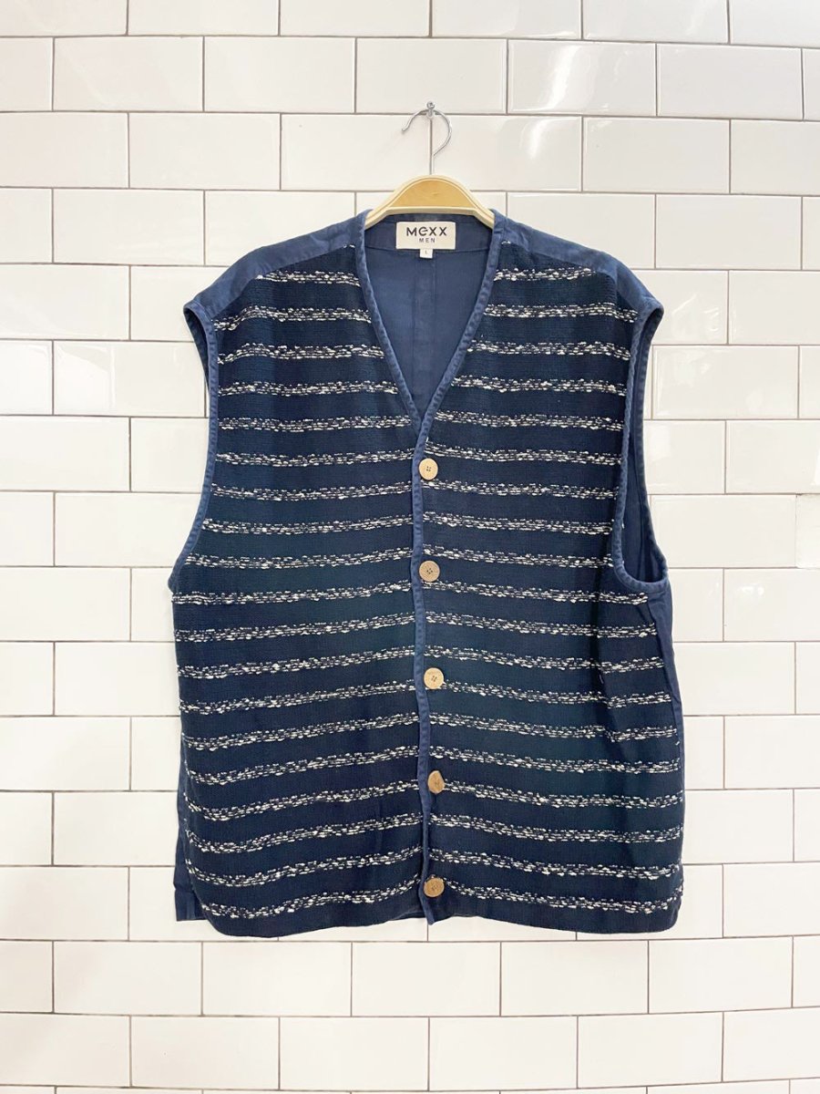 vintage 90s mexx knit front vest - good market thrift store
