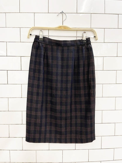 vintage 90s mondia plaid vest + mini skirt set - good market thrift store