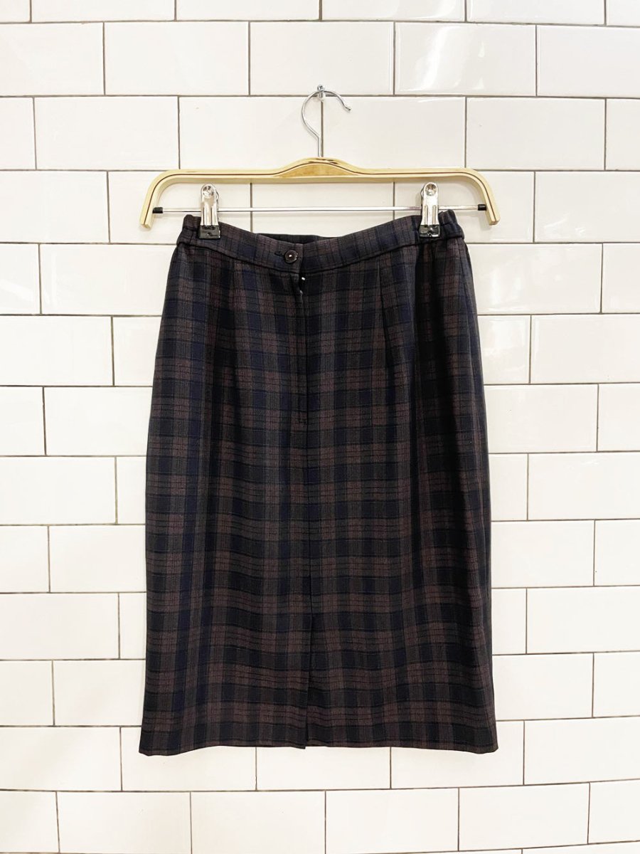 vintage 90s mondia plaid vest + mini skirt set - good market thrift store