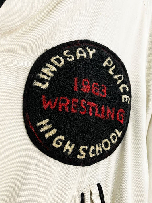 vintage 60s lindsay place varsity wrestling team jacket | joey richman