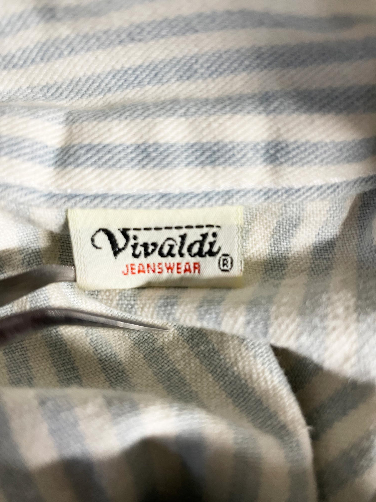 vintage 90s vivaldi jeanswear blue striped denim overall full maxi dress