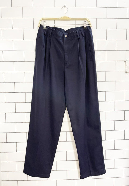 vintage 00s liz claiborne pleated cotton trouser | lizsport - good market thrift store