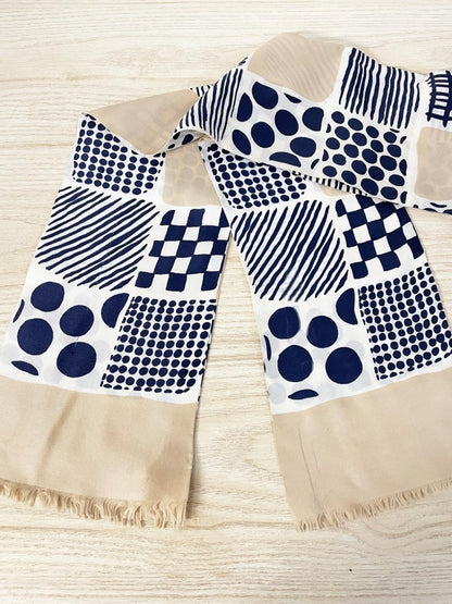 vintage morgans italy silk beach neutrals scarf - good market thrift store