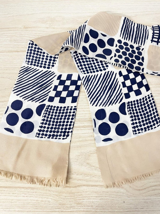 vintage morgans italy silk beach neutrals scarf - good market thrift store