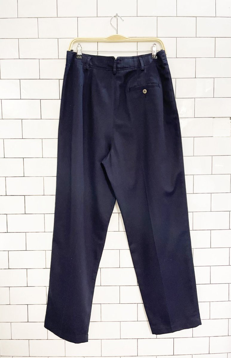 vintage 00s liz claiborne pleated cotton trouser | lizsport - good market thrift store