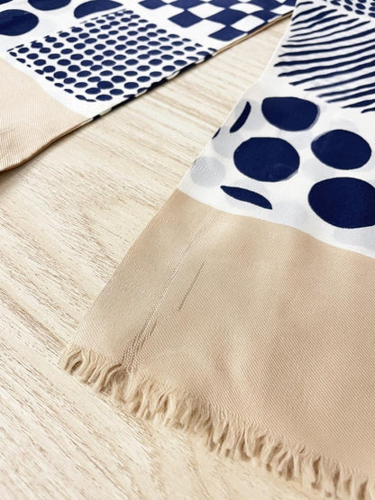 vintage morgans italy silk beach neutrals scarf - good market thrift store