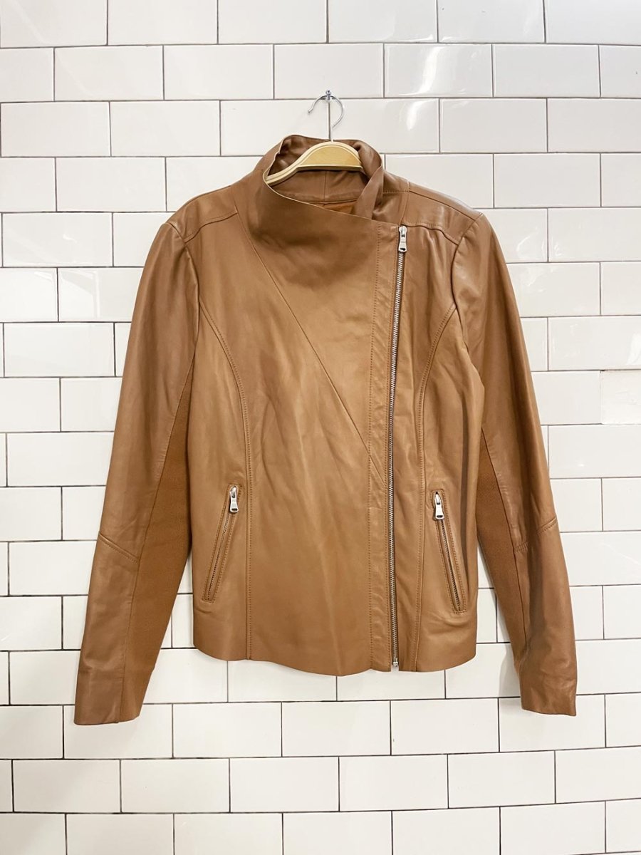 trouvé butter leather spring jacket - good market thrift store