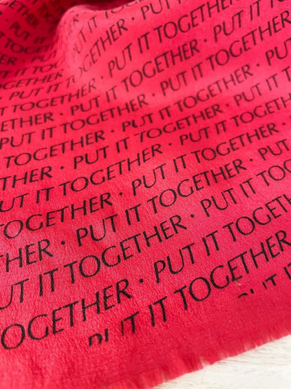vintage eatons silk 'put it together' scarf - good market thrift store