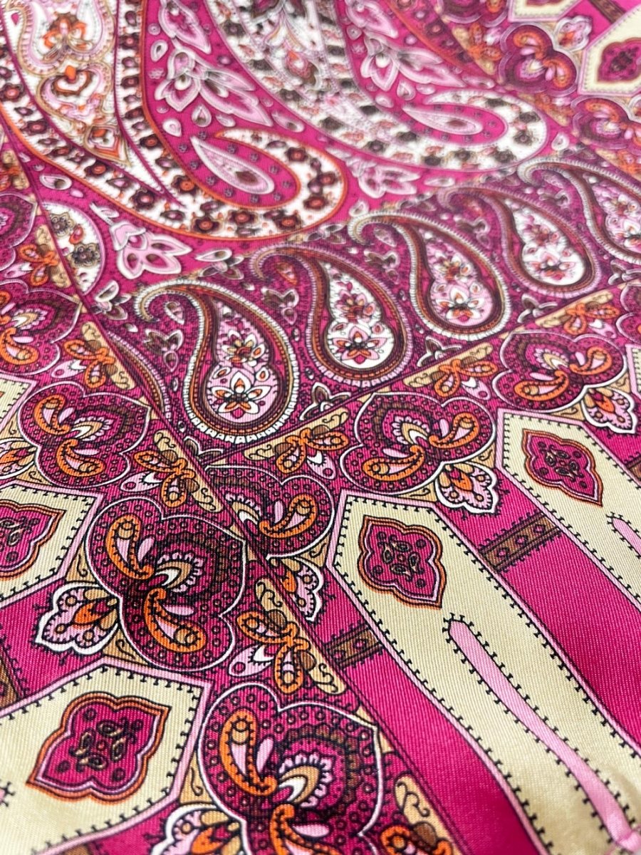 vintage echo silk paisley long scarf - good market thrift store