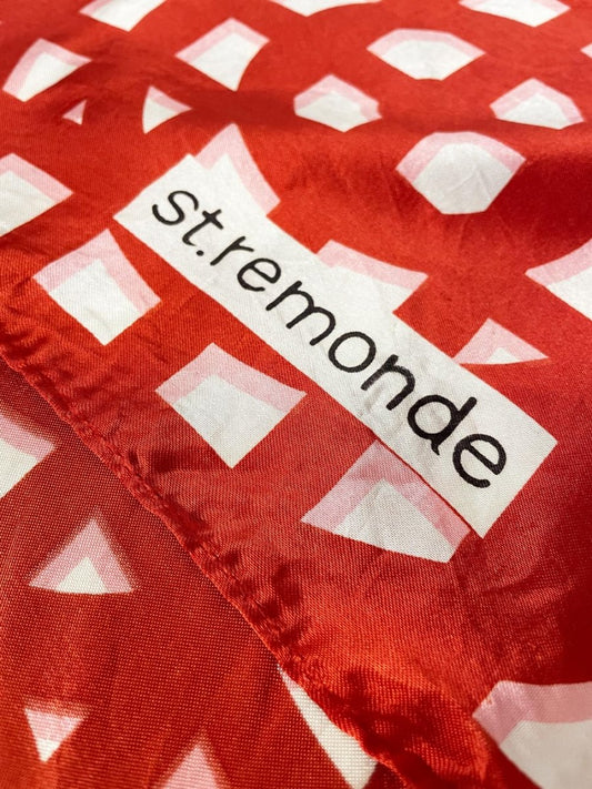vintage st. remond satin geometric scarf - good market thrift store