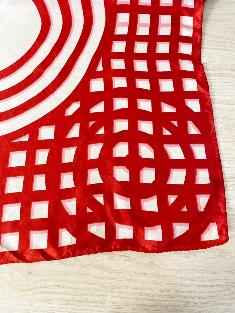 vintage st. remond satin geometric scarf - good market thrift store