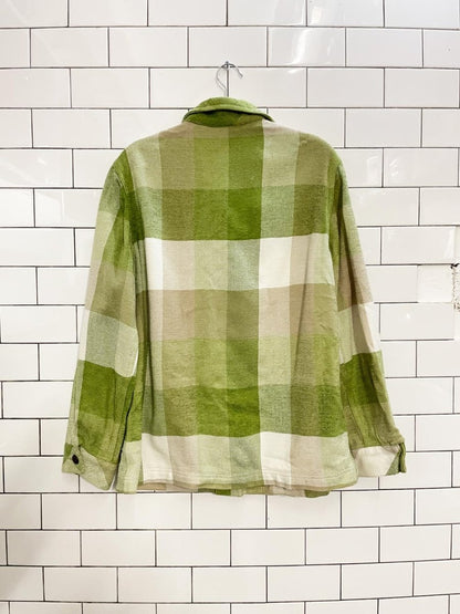 vintage 00s carroll reed plaid shirt jacket - good market thrift store