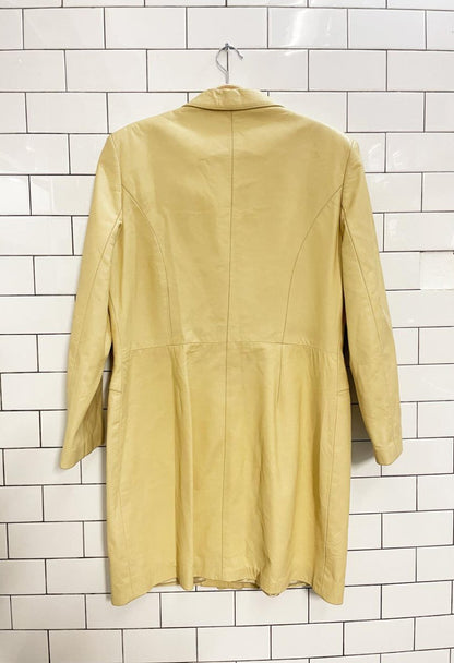 vintage 90s danier minimal butter leather jacket - good market thrift store