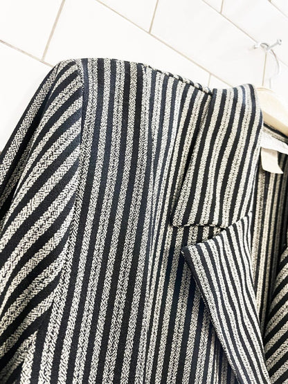 vintae 90s sha sha double breasted striped short blazer | made in USA - good market thrift store