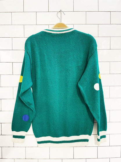 vintaeg 80s via LA ramie - cotton golf novelty sweater - good market thrift store