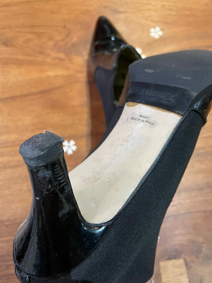 vintage walter steiger patent leather low boot