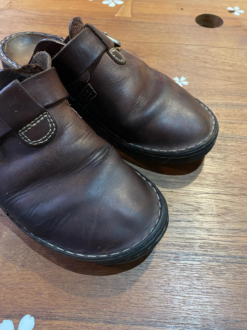 naot fjord leather mule