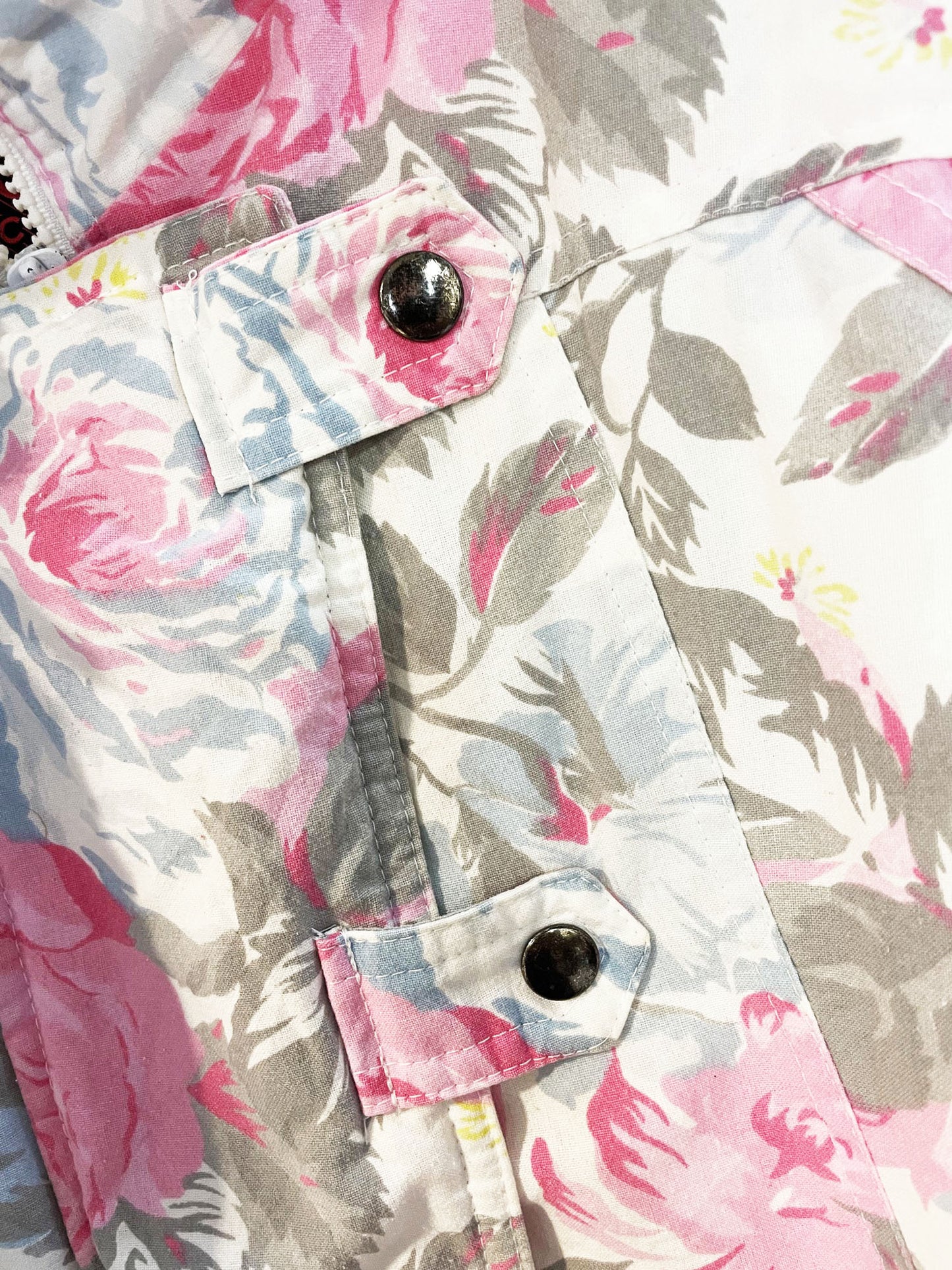 vintage 90s the rcs co quilted full zip floral bomber jacket