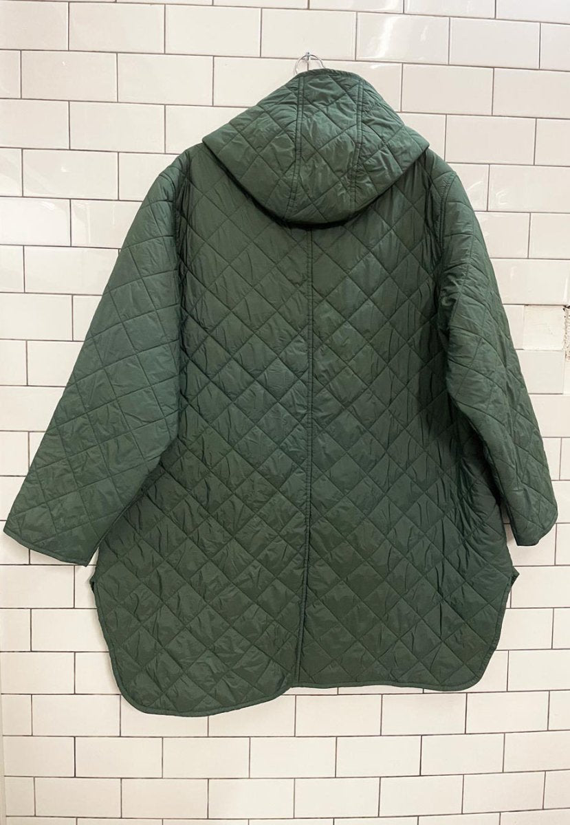 old navy diamond quilted hooded liner coat - good market thrift store