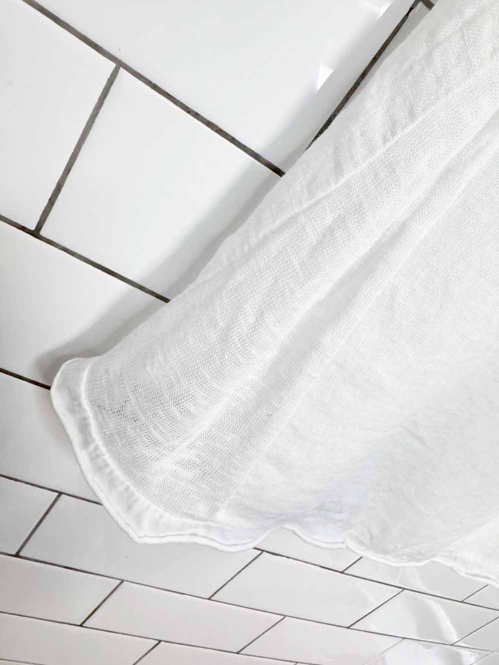 orange amore 100% linen knit combo oversized tee | made in Italy