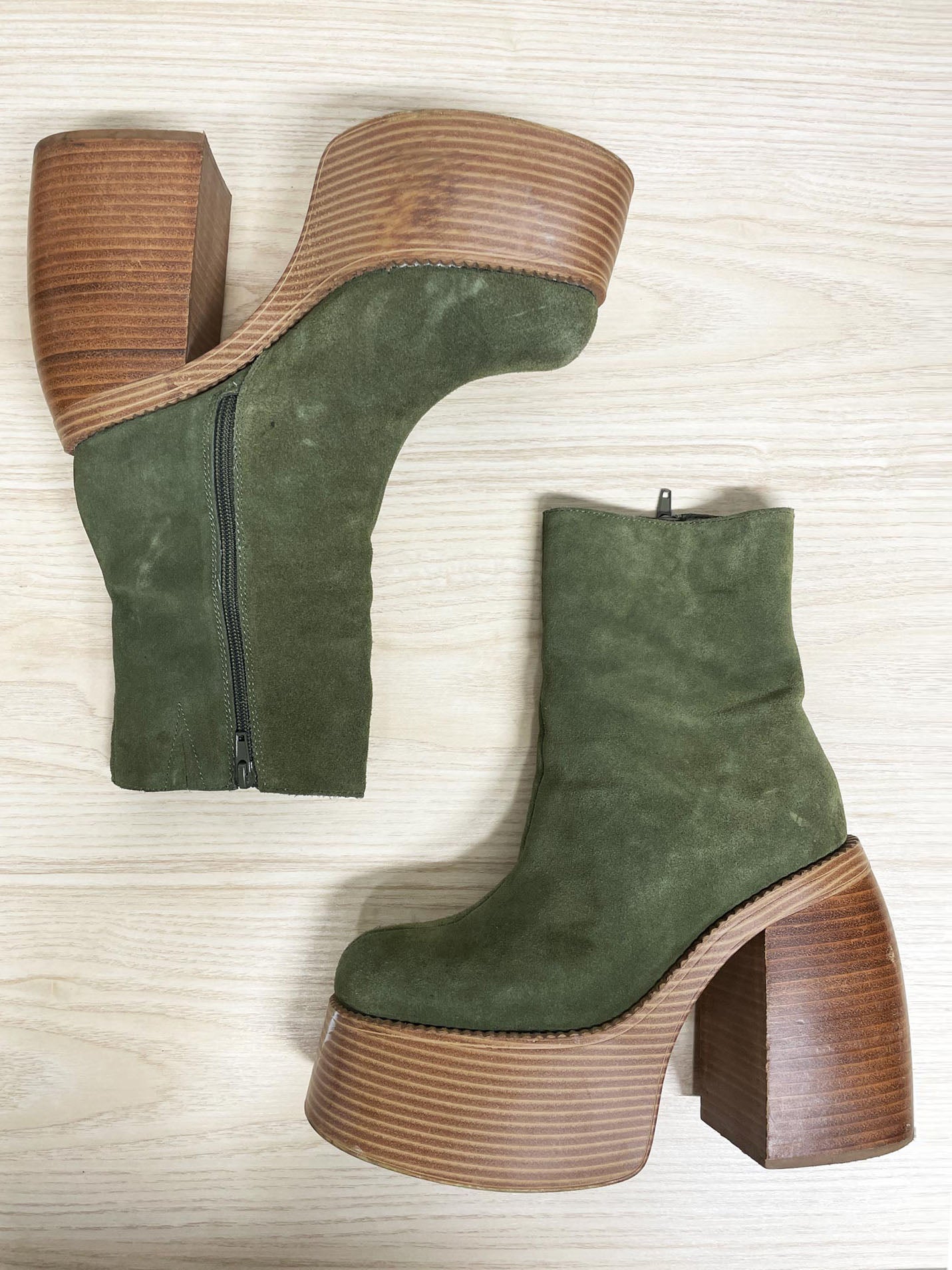 urban outfitters anna suede chunky platform boots