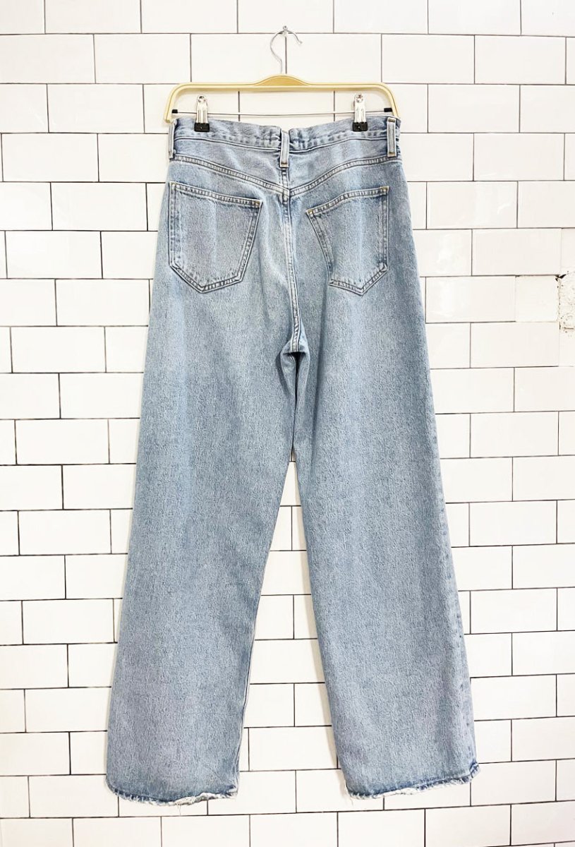 agolde low rise button fly baggy jeans - good market thrift store