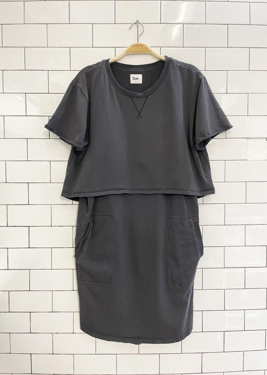 bae australia layered maternity t-shirt dress - good market thrift store